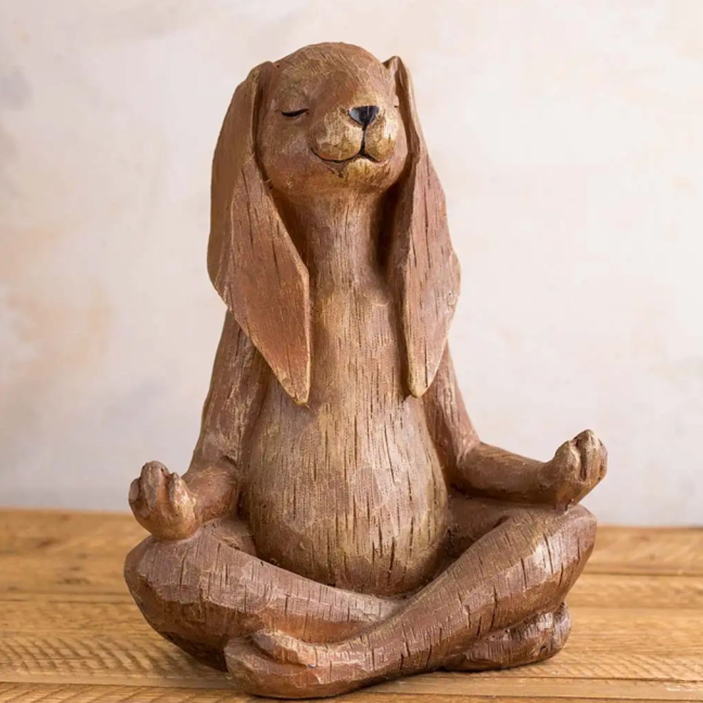 Yoga Space Gift Art Deco Animal Buddha Statue Resin Rabbit Buddha
