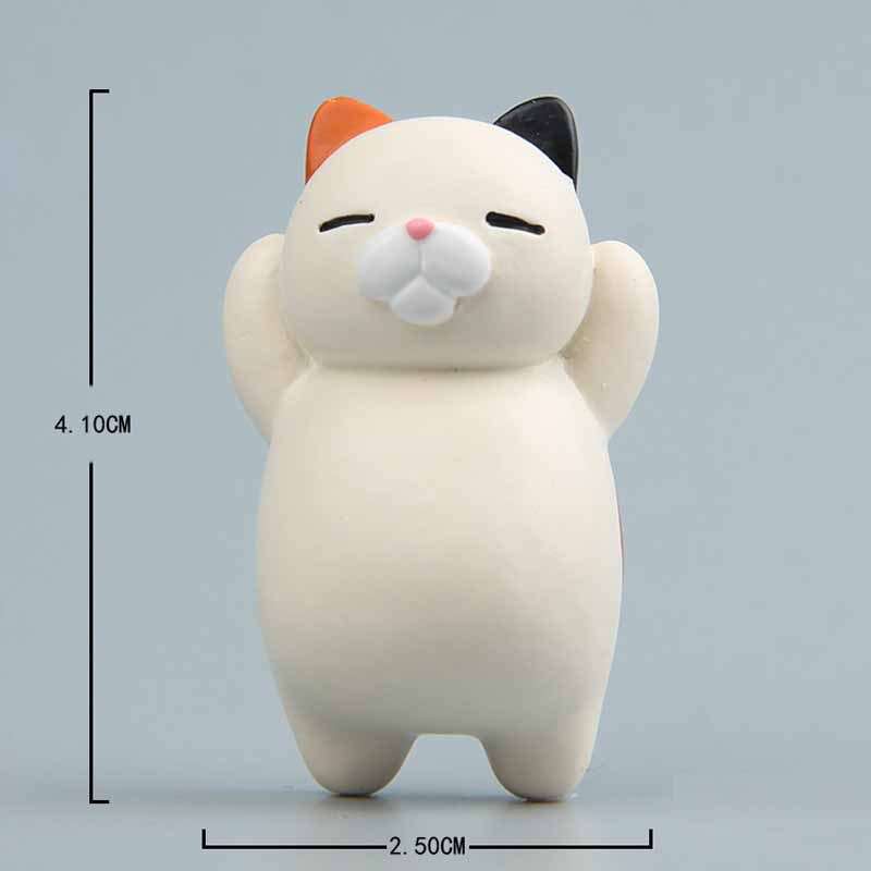 Cute cat cartoon tile magnet sticker for home decoration with resin material and magnetic back