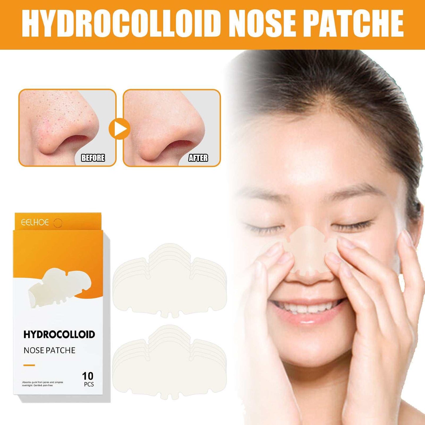 Nose Stick Clean hydrocolloid nose patches for gentle pore cleansing and blackhead removal