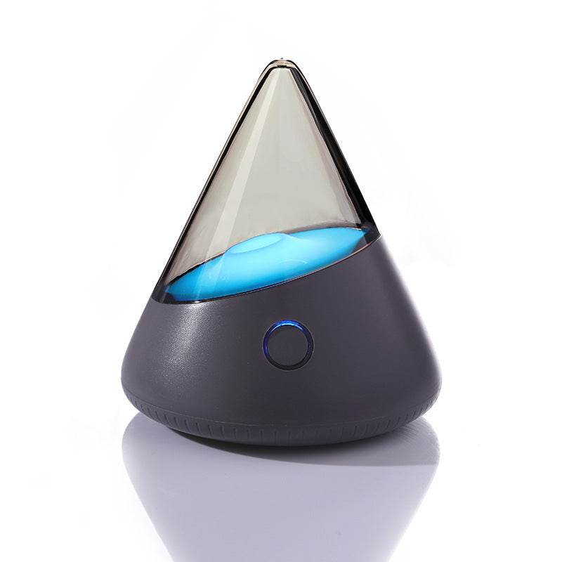 Colorful small night lamp with geometric stereo design and blue light