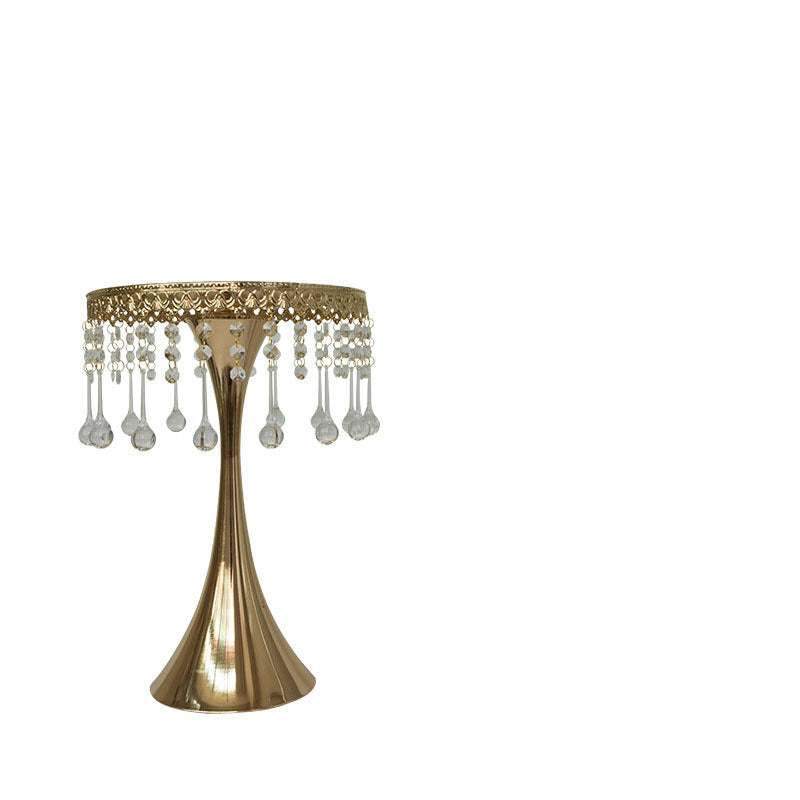 French gold small waist crystal bead curtain home decor with iron and acrylic materials