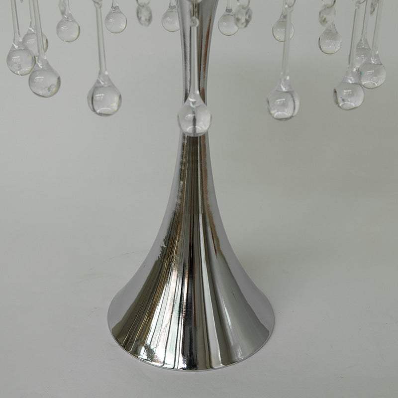 Small waist crystal bead curtain with iron base and hanging clear beads home decor party supplies
