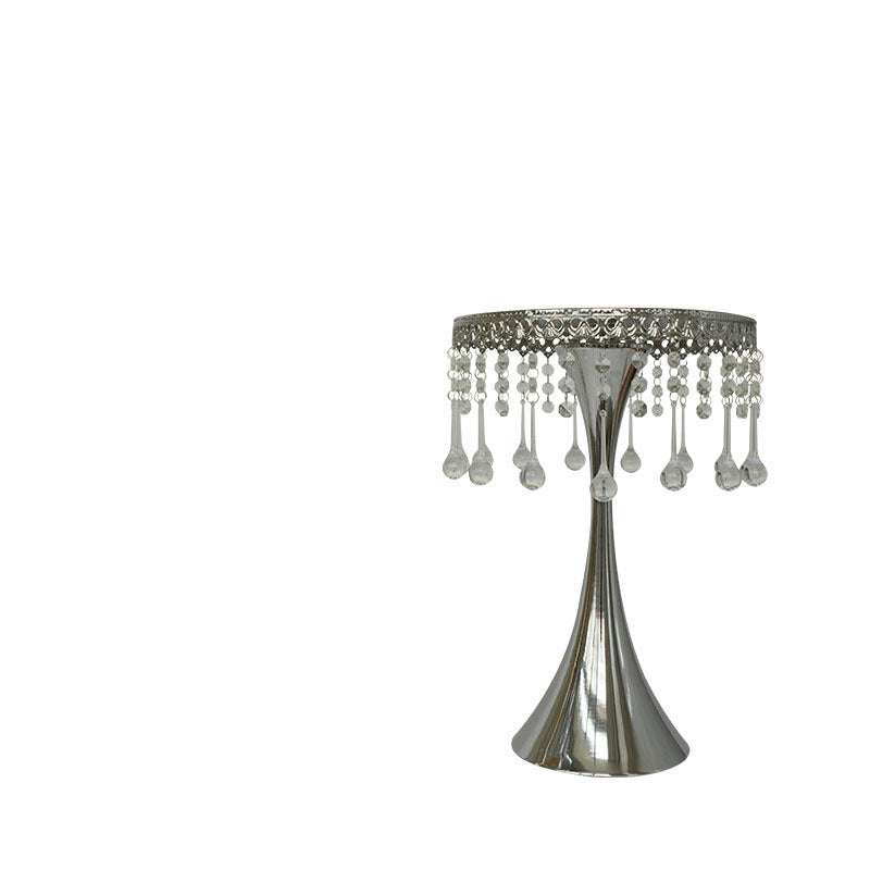 Small waist crystal bead curtain in French gold iron with hanging acrylic beads for home decor and party supplies
