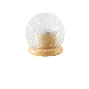 Projector small night lamp with water ripple effect and wooden base for bedside ambiance lighting