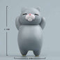 Gray cat cartoon tile magnet sticker for home decoration 4.1x2.5cm resin material