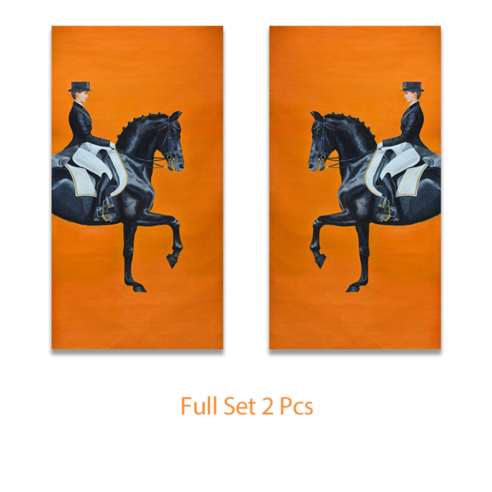 Art Deco canvas painting