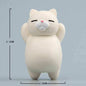 Cute white cat cartoon tile magnet sticker for home decoration 4.1x2.5cm resin material with magnet back