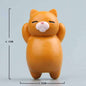 Orange cat cartoon tile refrigerator magnet sticker with resin material and cute design