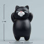 Black cat cartoon tile magnet sticker for refrigerator or home decoration