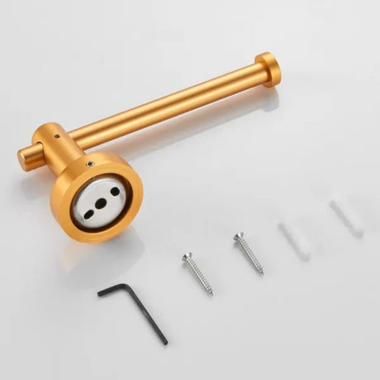 Bathroom Hardware Set Thicken Space Aluminum 3 PCS Towel Bar Set- Brushed Gold 16-27 Inches Adjustable Bathroom Accessories Set