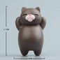 Cute brown cat cartoon tile magnet for refrigerator decoration with resin material