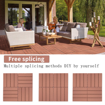 Plastic Interlocking Deck Tiles