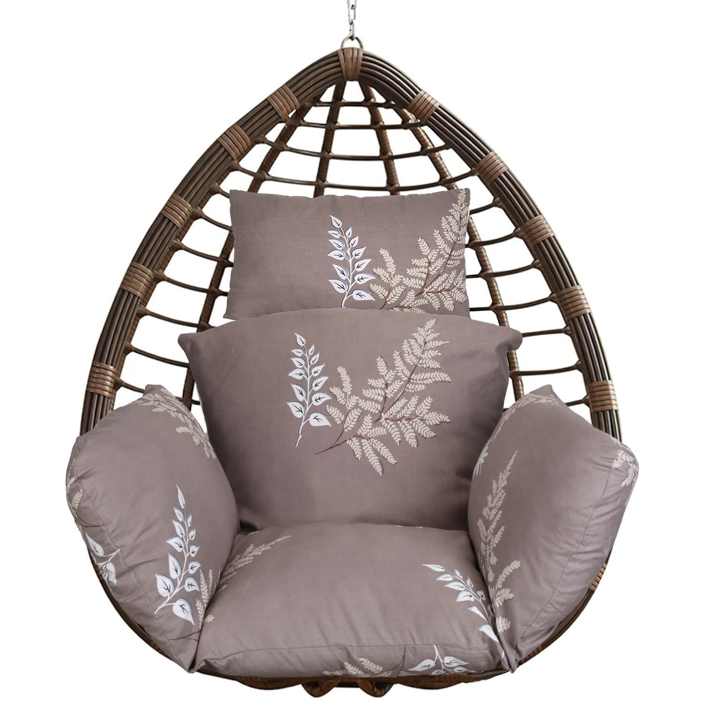1Pc Egg Chair Cushion Hanging Basket Seat Cushion Thicken Soft Egg Swing Chair Pad Hanging Egg Chair Cushion With Headrest