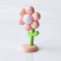 Mini magnetic small night lamp in flower design with warm light and pink petals