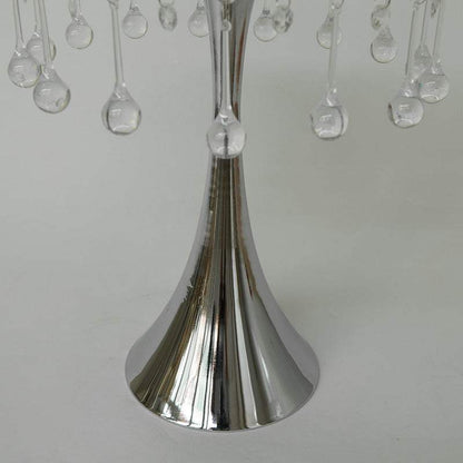 Small waist crystal bead curtain with iron base and hanging clear beads home decor party supplies