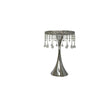 Small waist crystal bead curtain in French gold iron with hanging acrylic beads for home decor and party supplies