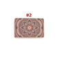 Yoga cork tile with intricate mandala design for fitness and yoga practice