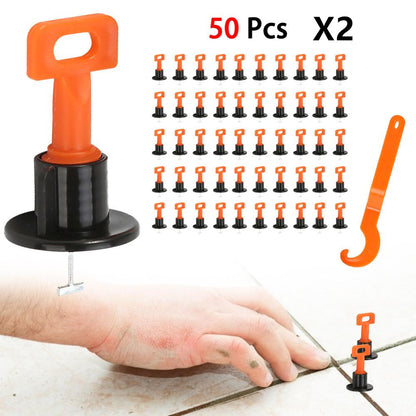 Positioning Adjustment Device For Laying Floor Tiles And Wall Tiles