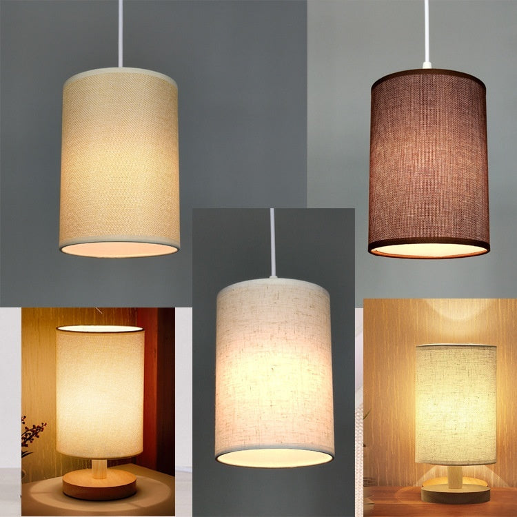 Straight Linen Lamp Shade Simple Light