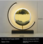 Chinese style hourglass table lamp with iron body and warm LED light, measuring 25.6cm by 28.3cm, suitable for living room or bedroom décor.